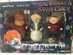 The Year Without A Santa Claus. Snow M, Heat Miser, Mrs. Claus, Jingle, Jangle