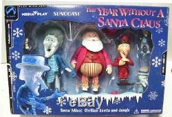 The Year Without a Santa Claus Snow Miser Civilian Santa and Jangle