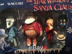 The Year Without a Santa Claus Snow Miser, Civilian Santa and Jangle In Org. Box