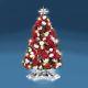 Thomas Kinkade Holiday Flower Christmas Tree Floral Holiday Centerpiece New