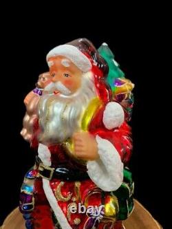 Thomas Pacconi Classics Santa Claus Blown Glass Table Top Ornament 14