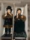 Traditions Animated Victorian Christmas Carolers 27 90s Green Vintage Excellent