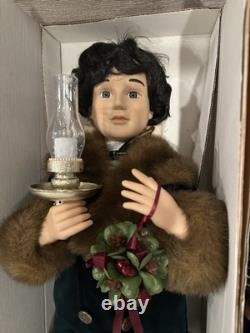 Traditions Animated Victorian Christmas Carolers 27 90s Green Vintage Excellent