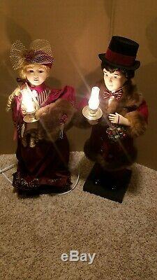 Traditions Animated Victorian Couple 26 tall