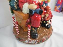 Traditions With Santa 16 Members Mark Large Christmas Sculpture Figurine 2005