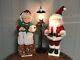 Trim A Home Animated Lighted Telco Motion-ettes Mr & Mrs Claus With Lamppost