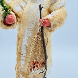 Twins Feather Trees Christmas Santa 1989 Figurine Belsnickel Santa Claus