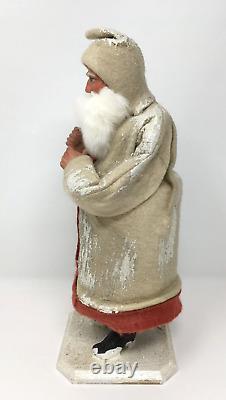 Two Sisters Studios Santa Claus Candy Container 13 with Putz Style Sheep