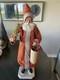 Two Sisters Studios Santa Claus Candy Container 20with Basket Of Holly Spun