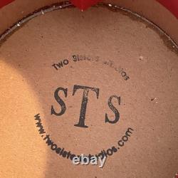 Two Sisters Studios Santa Claus Candy Container 20with basket of Holly Spun