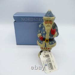 VAILLANCOURT FOLK ART #789 Santa Stars & Stripes Patriotic 2002