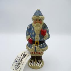 VAILLANCOURT FOLK ART #789 Santa Stars & Stripes Patriotic 2002