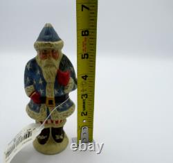 VAILLANCOURT FOLK ART #789 Santa Stars & Stripes Patriotic 2002