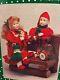 Very Rare 1993 Holiday Creations Animated Boy And Girl On Bench Withbox