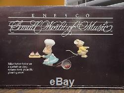 VIDEO Enesco Home On Range Mice Cook Stove Animated Music Whistle While You Work