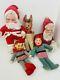 Vintage 1950s Rushton Santa White Boots Japan Elf Reindeer Lot 5 Flawed Read