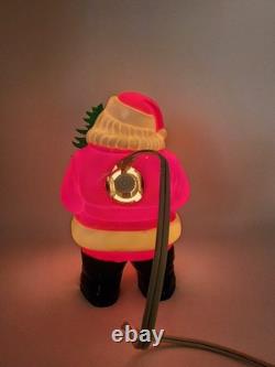 VINTAGE'50s ROYALITE LIGHTED PLASTIC SANTA CLAUS WithCHRISTMAS TREE ORIGINAL BOX