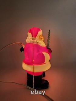 VINTAGE'50s ROYALITE LIGHTED PLASTIC SANTA CLAUS WithCHRISTMAS TREE ORIGINAL BOX