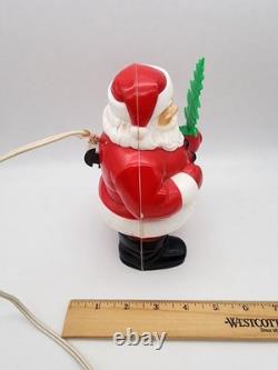 VINTAGE'50s ROYALITE LIGHTED PLASTIC SANTA CLAUS WithCHRISTMAS TREE ORIGINAL BOX