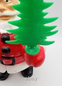 VINTAGE'50s ROYALITE LIGHTED PLASTIC SANTA CLAUS WithCHRISTMAS TREE ORIGINAL BOX