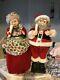 Vintage Christmas Electric Animated With Lighted Candles Mr & Mrs Santa Claus