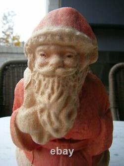 VINTAGE CHRISTMAS Paper Mache Pulp/Egg Crate SANTA, Christmas Candy Container