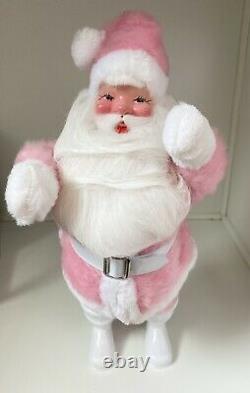 VINTAGE Harold Gale Pink Santa