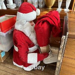 VINTAGE Harold Gale Santa STORE DISPLAY 55 TALL (as Is Condition)