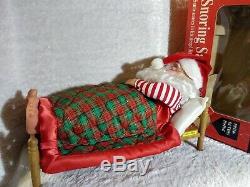 VINTAGE SNORING SANTA Sleeping 16 BATTERY OPERATED BOX Christmas Loud Northpole