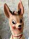 Vtg 1950's Roko Rubber Face Rudolph Christmas Reindeer