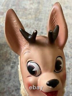 VTG 1950'S ROKO RUBBER FACE Rudolph Christmas Reindeer