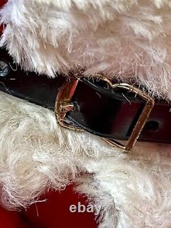 VTG 1950's GUND RUBBER FACED SANTA PLUSH LAUGHING (WIND UP) With TAGS & RIBBON 16