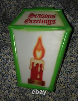 VTG 1973 Empire Christmas Blow Mold 12 Hanging Lantern SEASONS GREETINGS