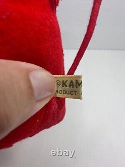 VTG Kamar Devil Knee Hugger Rubber Face Winking Doll Pixie Red Plush