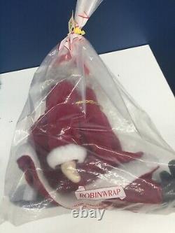 VTG LOT 15 Xmas Santa Claus Dolls Richs Coca Cola Rubber Face Christmas Used