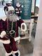 Vtg Life Size 50 Singing Dancing Christmas Santa Claus Motion Aa Black With Video