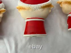 VTG Lipper & Mann Set of 4 Big Head Caroler Bell Candle Wreath Book MCM JAPAN