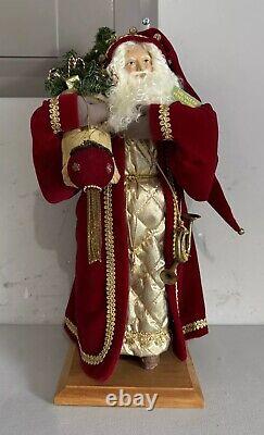 VTG Lynn Haney 1992 Christmas Man Signed Collectable Victorian Santa With Box