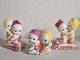 Vtg Snow Baby Candy Striped Christmas Pixie Elf Vinyl Rubber Japan Green/yellow