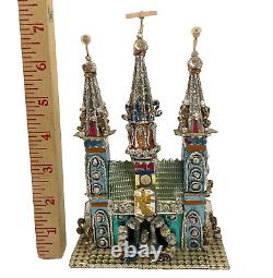 VTG Szopka Polish Christmas Nativity Foil Crib Creche Folk Art 7