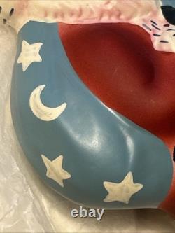 Vaillancourt Folk Art Glass Santa With Presents 7 Vfa 1999