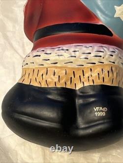 Vaillancourt Folk Art Glass Santa With Presents 7 Vfa 1999