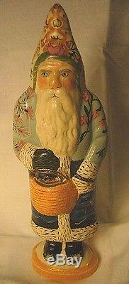 Vaillancourt Folk Art Nantucket Santa withBaskets