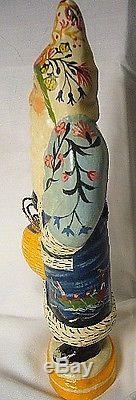 Vaillancourt Folk Art Nantucket Santa withBaskets