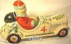 Vaillancourt Folk Art Santa Driving Car Personally Signed Judi