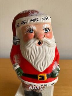 Vaillancourt Santa Claus In Chimney Folk Art German 2004 Christmas Figurine