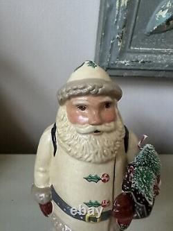 Vaillancourt folk art American Santa Claus Signed Christmas Collectibles