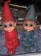 Very Rare Green Pixie Elf&original Red Kamarelf On The Shelf1968 Made In Japan