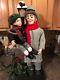 Very Rare Holiday Creations Bob Cratchit An Tiny Tim Lighted Animated Motionett