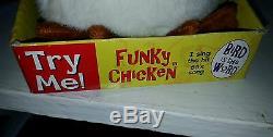 Very rare and hard to find. Tekky toys funky chicken sings bird is the word